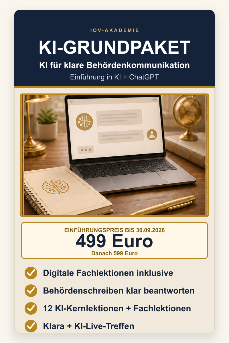 KI-Grundpaket für Behördenkommunikation: KI und ChatGPT