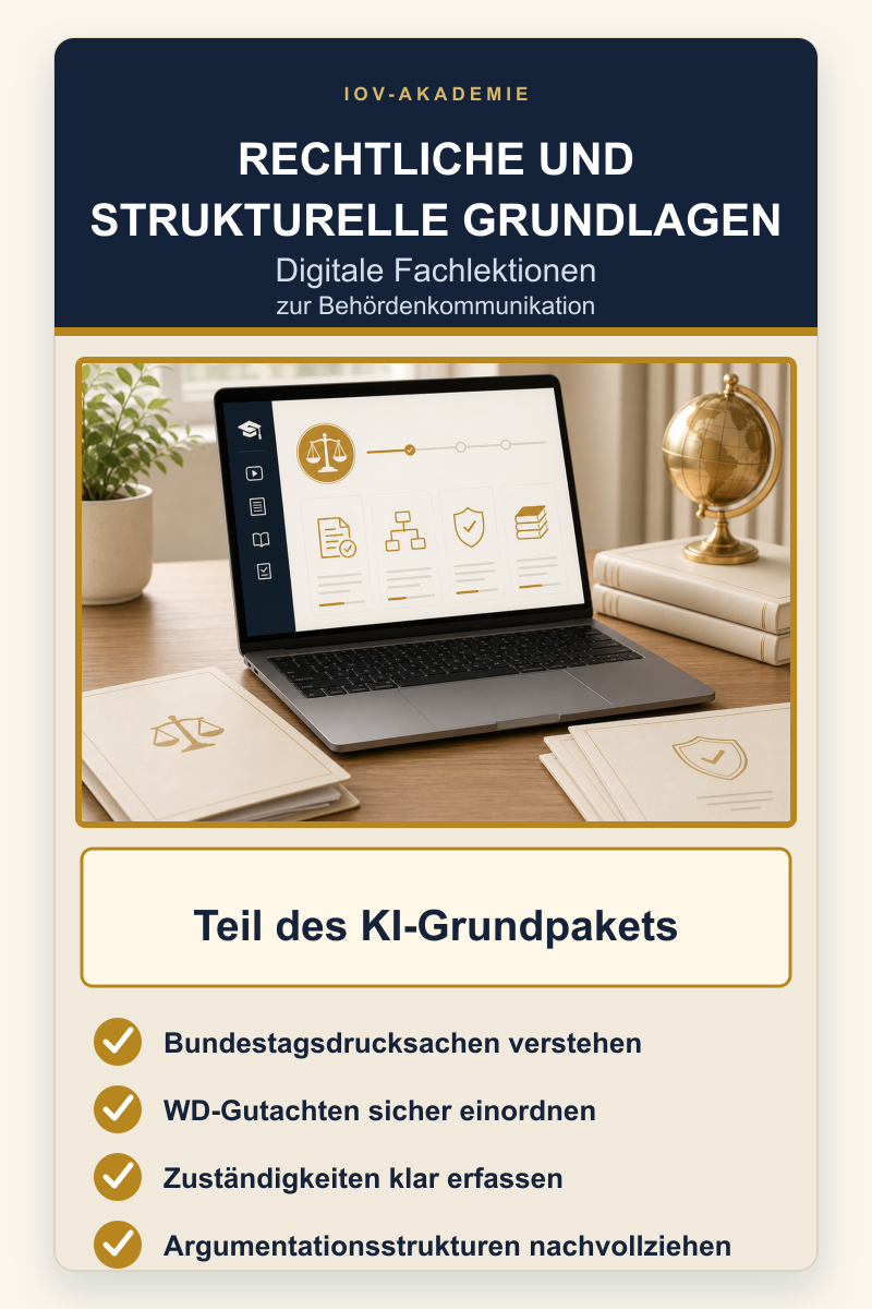 KI-Grundpaket für Behördenkommunikation: KI und ChatGPT