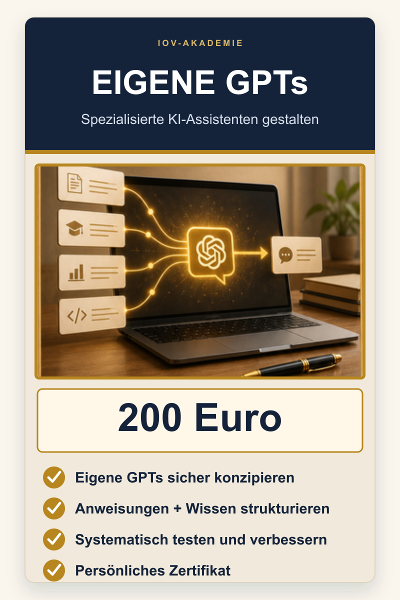 Eigene GPTs für Behördenkommunikation erstellen