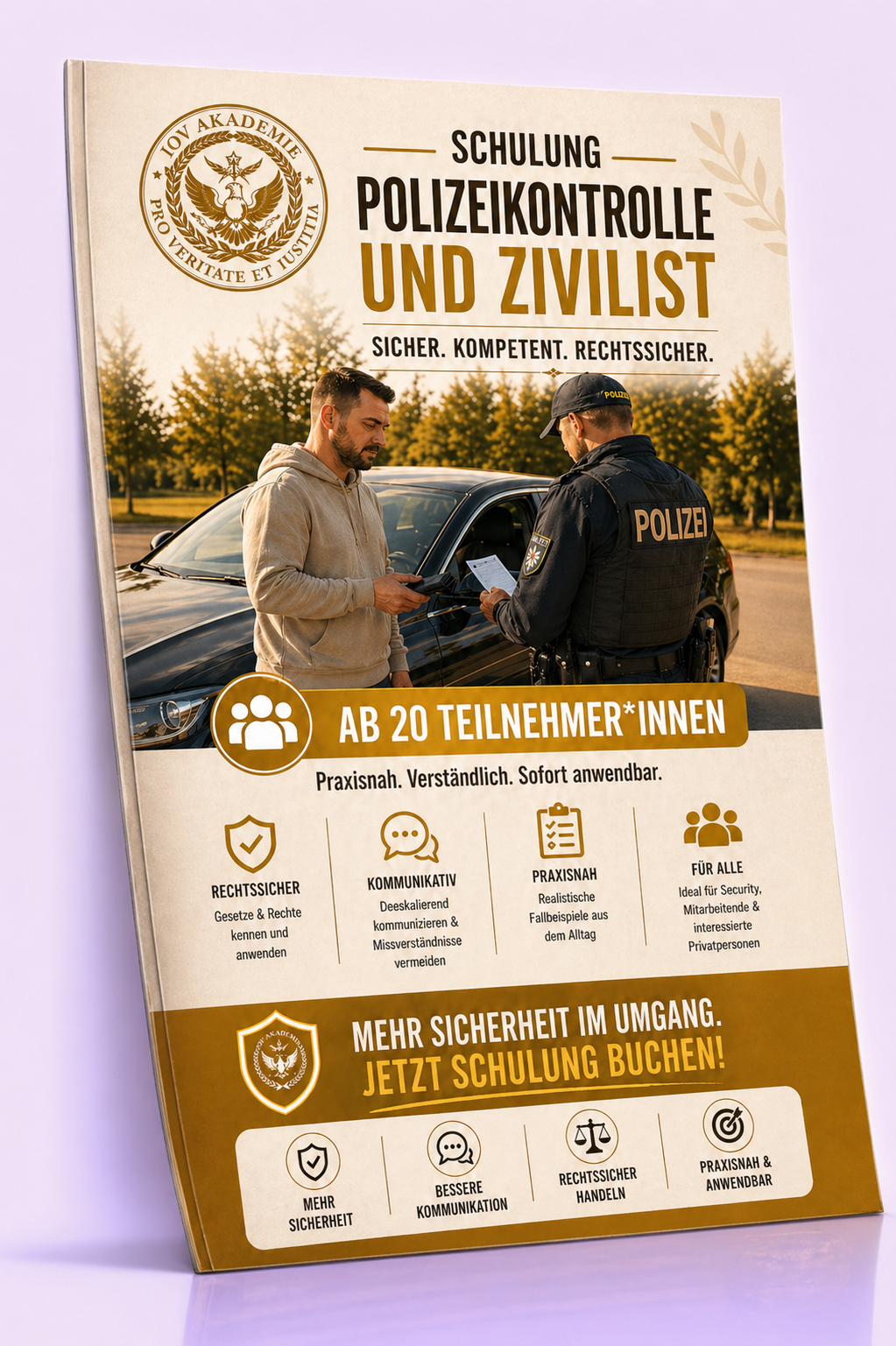 Schulung beim Umgang mit der Polizei